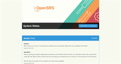 Desktop Screenshot of opensrsstatus.com