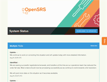 Tablet Screenshot of opensrsstatus.com